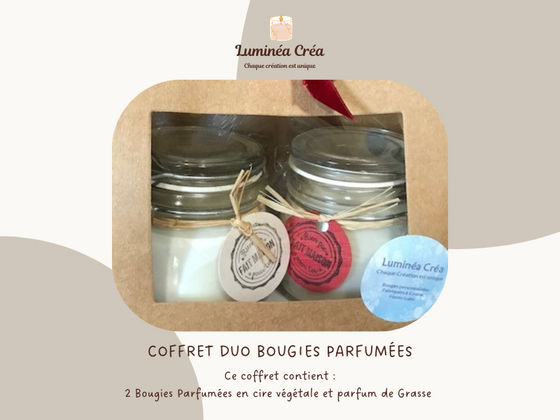 Coffret 2 bougies parfumées