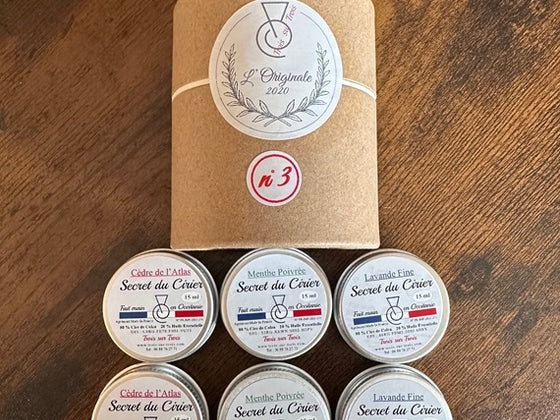 1 Bougie Originale et 6 Secrets (boites anti-mites)