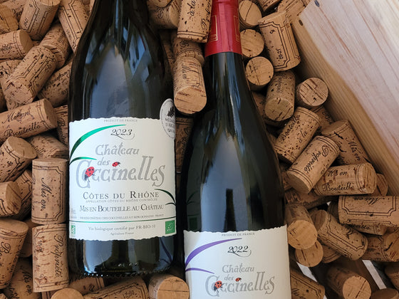 Coffret 2 vins Côtes du Rhône Sans Sulfités ajoutés BIO