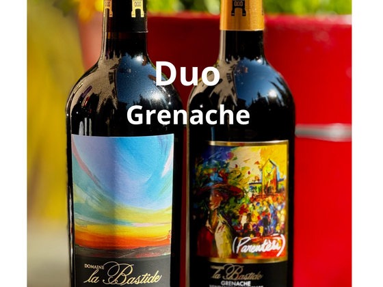 Duo Grenache, méthode traditionnelle & macération carbonique, pour vos apéro ou repas, le Grenache plaira à vos palais !