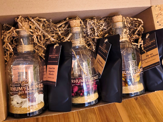 3 bouteilles de préparation pour Rhum Arrangé + 3 Recharges Recettes