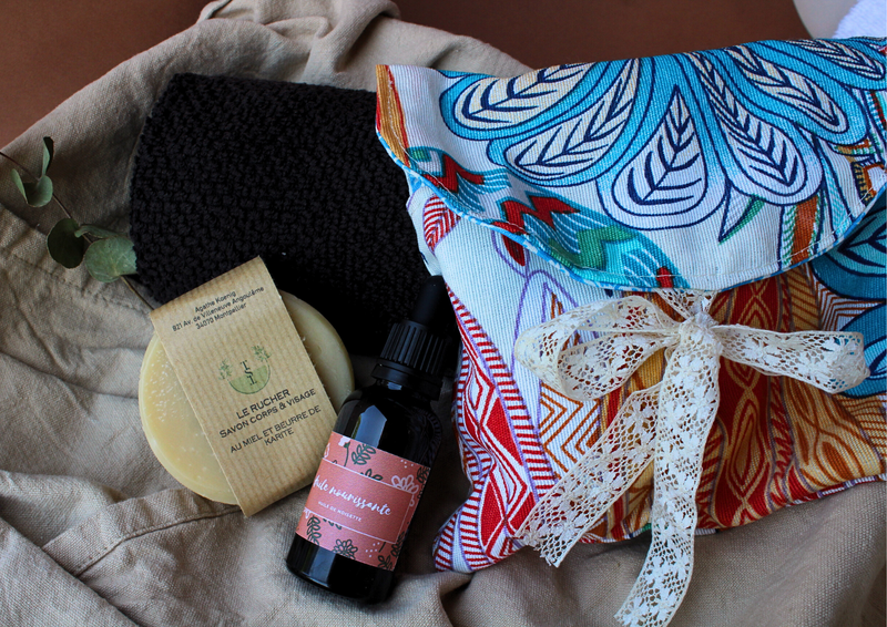 Coffret 11 savons, 4 accessoires et 1 huile corps