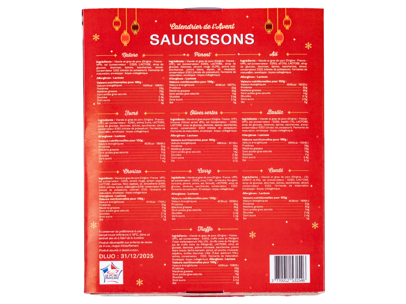 Calendrier de l'Avent Saucisson 2025