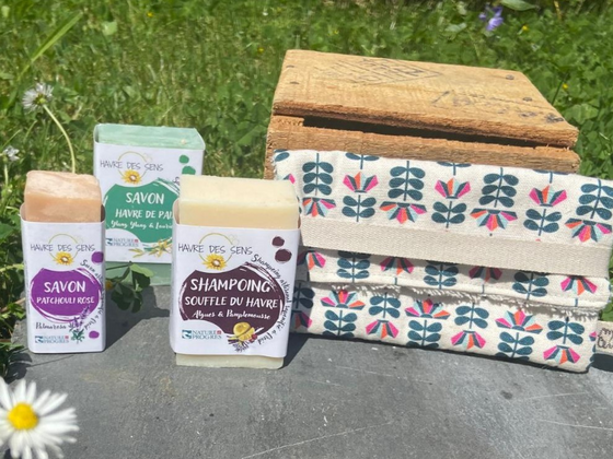 Coffret Savons, Shampoing et Pochette