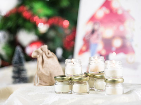 Calendrier De L'Avent 2025 Avec 12 Bougies Parfumées De Noël - Compte à Rebours, Cire De Soja, Décoration Fête