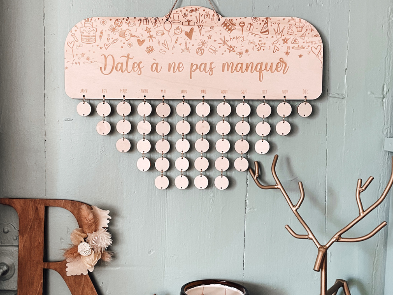 Calendrier anniversaire pour toute la famille