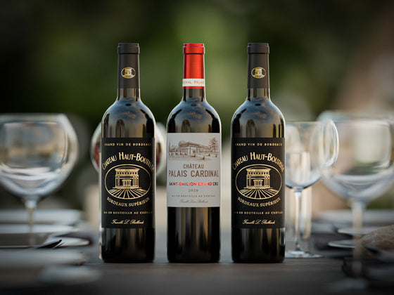 COFFRET VIN DE BORDEAUX 3 BOUTEILLES ROUGE AOC SAINT-ÉMILION GRAND CRU, BORDEAUX