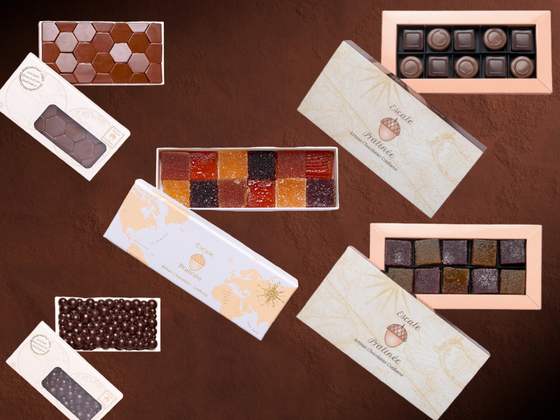 Coffret Gourmand chocolats, pralinés et pâtes de fruits