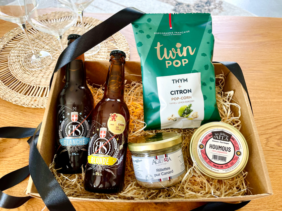 Coffret apéritif bières et mets