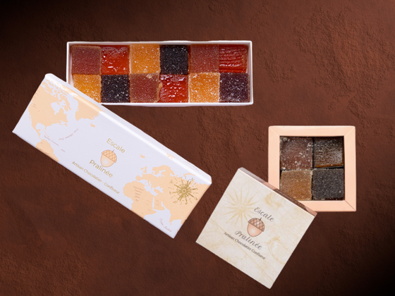 Coffrets 12 et 4 Pâtes de fruits assortiment original