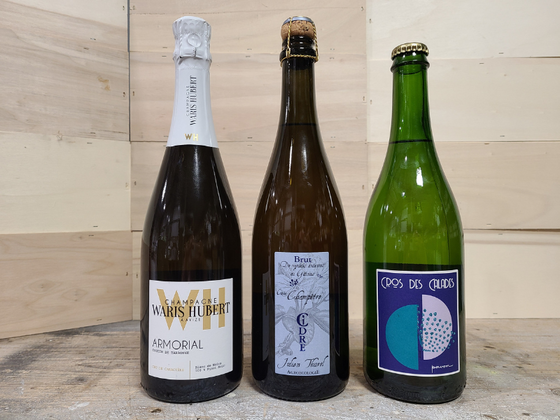 Coffret 3 Bouteilles Crescendo Pétillant - Assortiment de 3 bulles en blanc