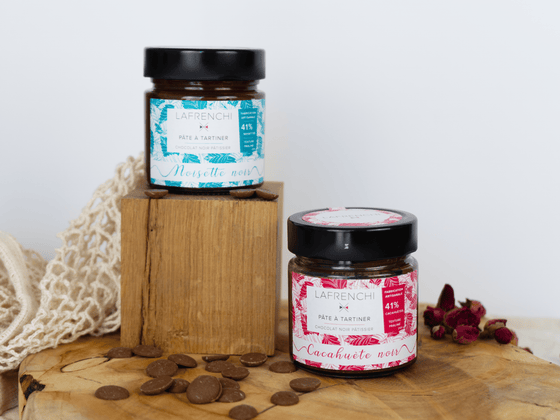 Duo de Pâtes à tartiner artisanales au chocolat noir