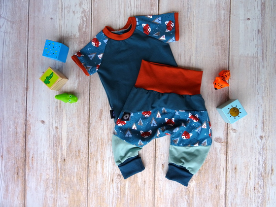 T-shirt manches courtes et sarouel évolutif