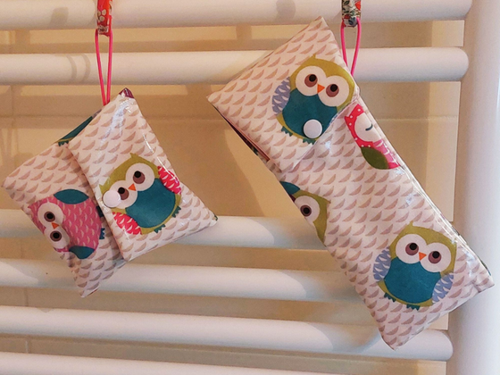 Duo pochette de voyage imperméable brosse à dents/dentifrice et pour le savon solide