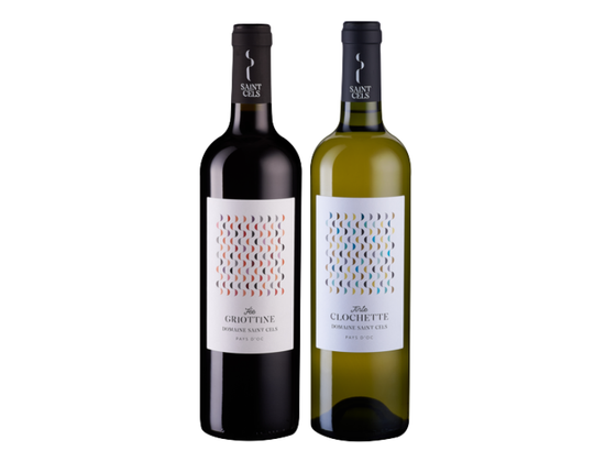 Coffret vin du Languedoc 2 bouteilles rouge et blanc IGP Pays d'Oc