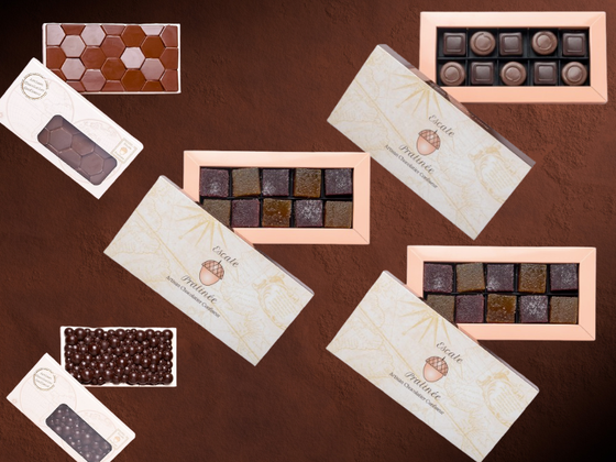 Coffret Gourmand chocolats, pralinés et pâtes de fruits