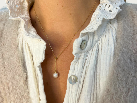 COLLIER L'ÉTERNEL - Perle d'eau douce