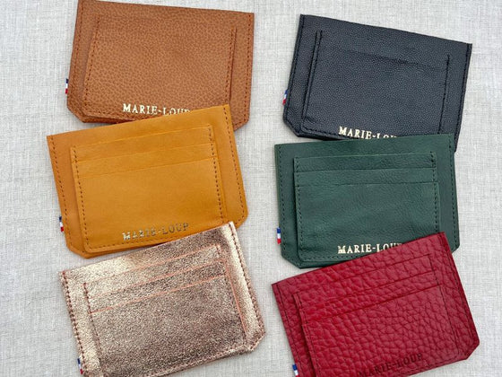 Porte-cartes en cuir