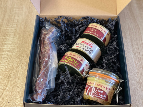 Coffret Cadeau Les Délices de Foie Gras de Canard : Foie Gras, Pâtés et Rilletes