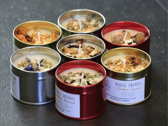 7 bougies chakras énergétiques