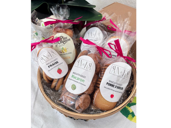 Coffret sucré 3 sachets de biscuits et pâte à tartiner