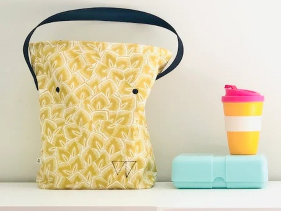 Lunch bag en tissu enduit imperméable