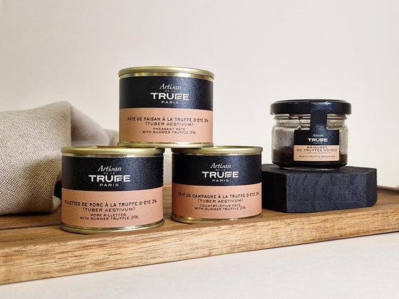 3 Terrines truffées et 1 Brisure de truffe