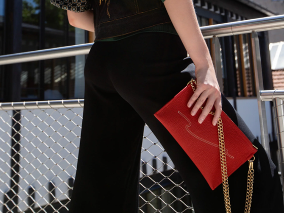 Pochette chaine & cuir Paris