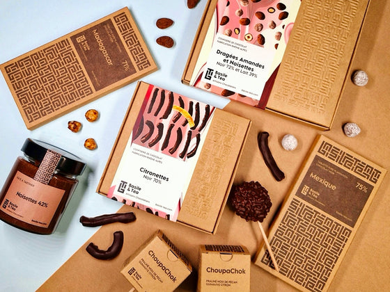 Coffret Dragées, Citronettes, Pâte à tartiner & Tablettes