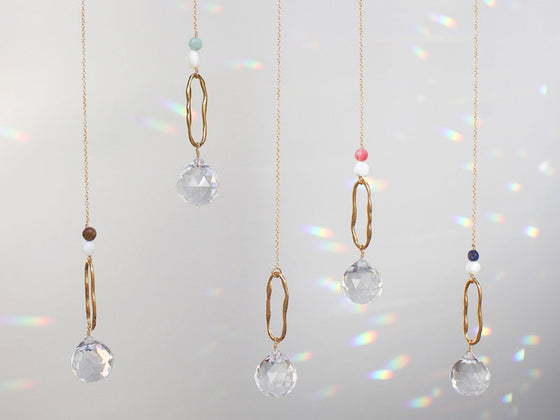 1 Suncatcher minimaliste doré