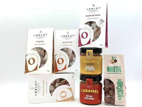 Tout Caramel : Caramels à Tartiner, 4 sortes de Caramels Fondants & Noisettes-Amandes-Cajou