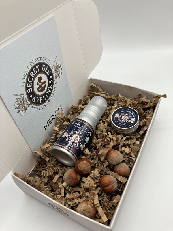 Coffret soins pour barbe et corps à l’huile de noisettes