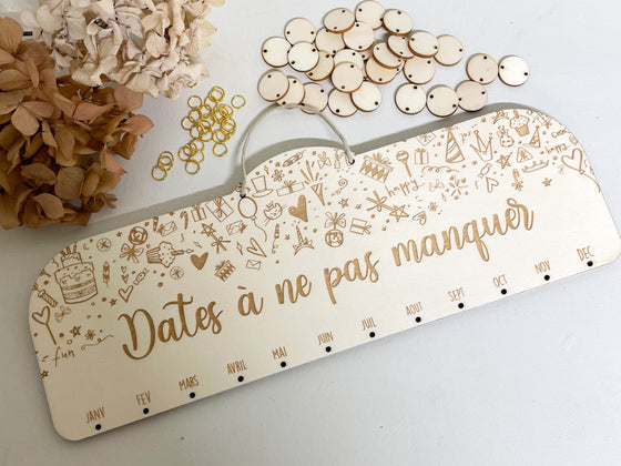 Calendrier anniversaire pour toute la famille