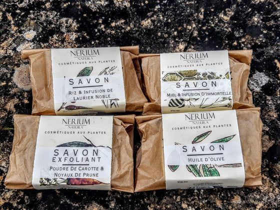 Coffret 4 savons aux plantes Françaises