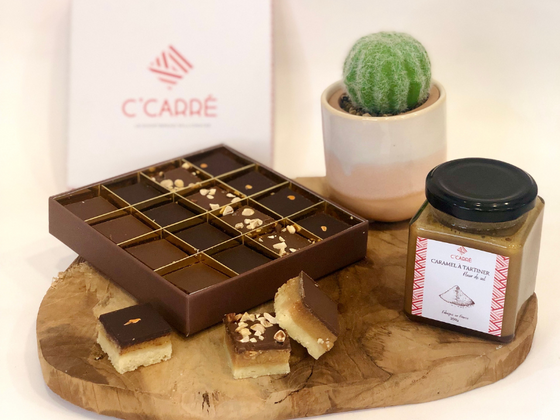 Coffret 16 Shortbread Découverte + 1 pot de caramel