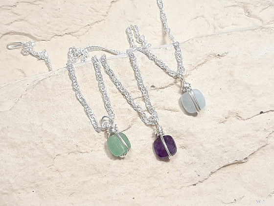 Collier Argent 925 et Pierres Naturelles Essentiel