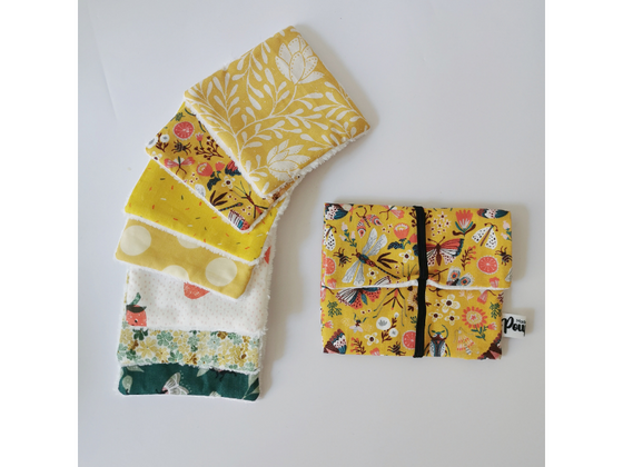 Semainier de lingettes et pochette à savon