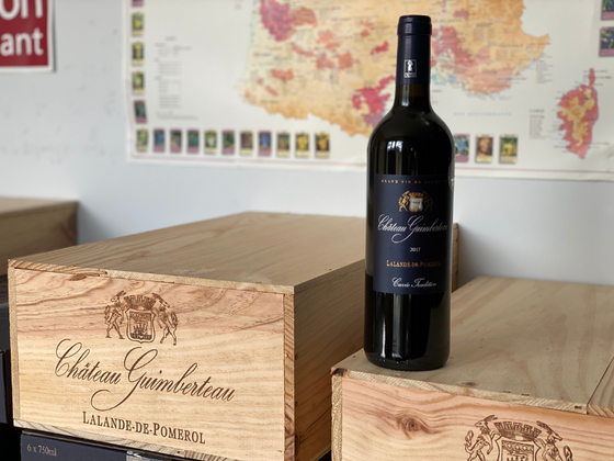 Coffret vin de Bordeaux 1 bouteille rouge AOC Lalande-de-Pomerol