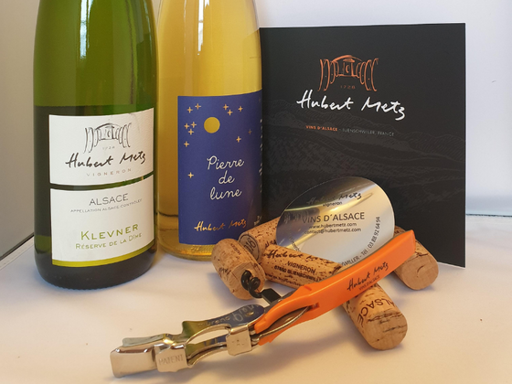 Coffret vin d'Alsace 2 bouteilles blanc