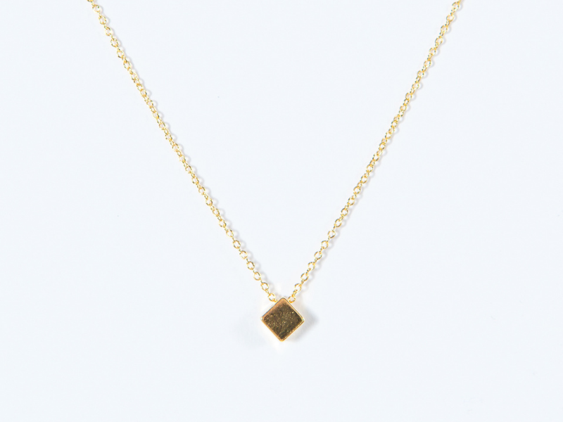 Collier Cube Or