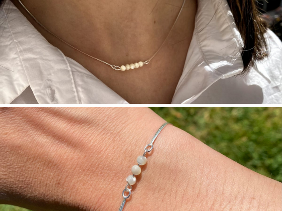 Collier et bracelet en argent