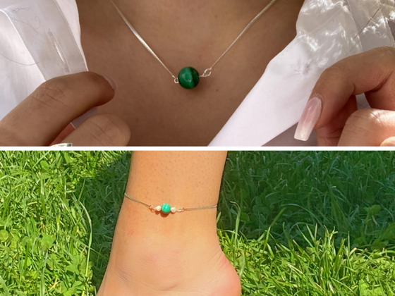Collier et chaîne de cheville