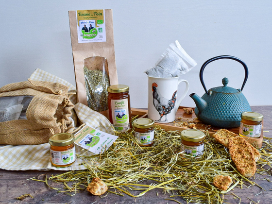 Saveurs d'un été Normand : Foin de cuisine, tisane, poudre et confits de foin