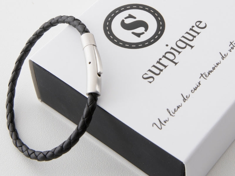Bracelet en cuir unisexe