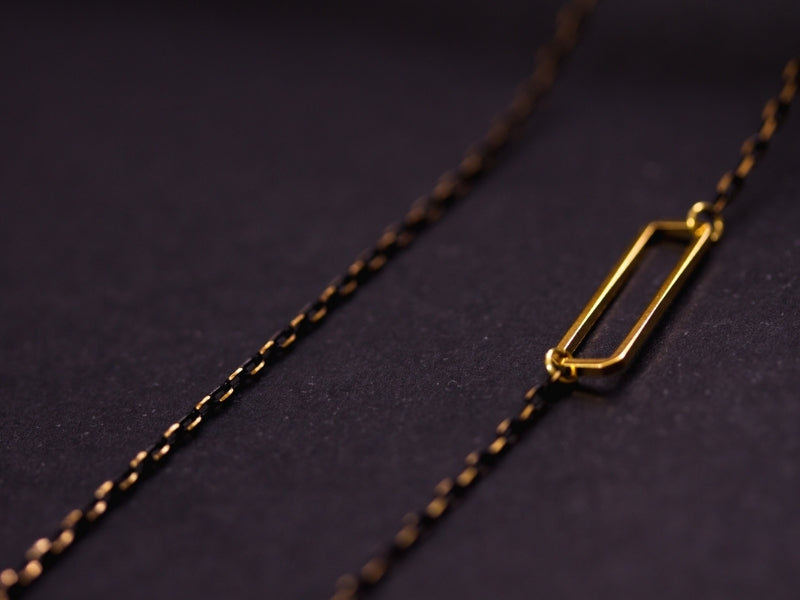 Parure Rectangle d’Or - collier, sautoir et bracelet