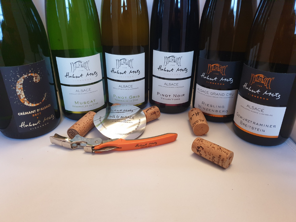 Coffret vin d'Alsace 6 bouteilles blanc, rouge et pétillant