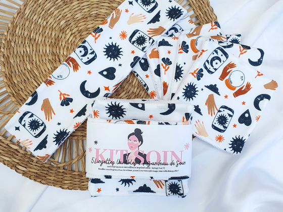 Lingettes lavables et Bandeau de soin