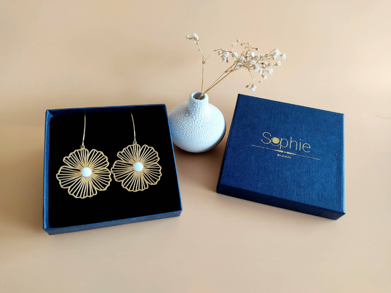 Boucles d'oreilles fleurs La Naturelle