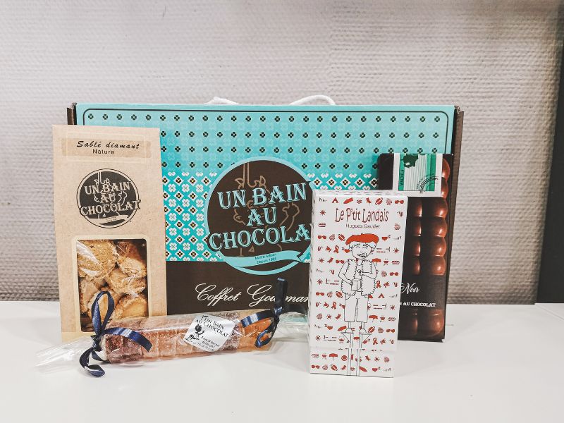 Coffret découverte : Biscuit, chocolat et pâte de fruit