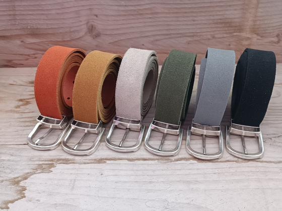 Ceinture cuir coloré découpable